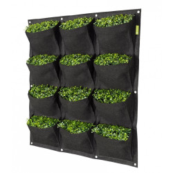 Mur végétal WALL POT 12 poches - 90 x 100cm - Herbes aromatiques, fleurs, plantes vertes