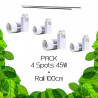Pack Plantes ou mur végétal 4m² - 4x 45W sur rail 100cm