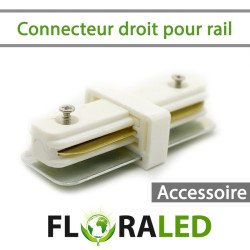 Connecteur droit pour rail