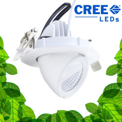 Foco empotrable 12W - CREE LED - 360° para iluminar cuadros y paredes vegetales
