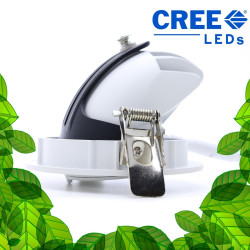 Spot encastrable 12W - LED CREE - 360° pour l'éclairage de tableaux et murs végétaux