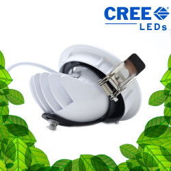 Spot encastrable 12W - LED CREE - 360° pour l'éclairage de tableaux et murs végétaux