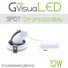 Spot encastrable 12W - LED CREE - 360° pour l'éclairage de tableaux et murs végétaux