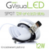 Spot encastrable 12W - LED CREE - 360° pour l'éclairage de tableaux et murs végétaux