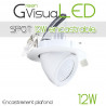 Spot encastrable 12W - LED CREE - 360° pour l'éclairage de tableaux et murs végétaux