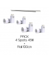 Pack Plantes ou mur végétal 4m² - 4x 45W sur rail 100cm