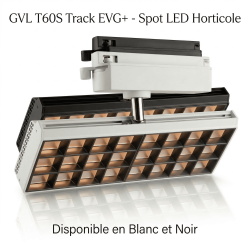 Spot LED Horticole 60W sur Rail – Spectre EVG+ pour Murs Végétaux & Plantes d’Intérieur