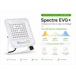 copy of 200W LED-Gartenbaulampe - GVL SPOT V4 - Beleuchtung für Grünpflanzen und grüne Wände